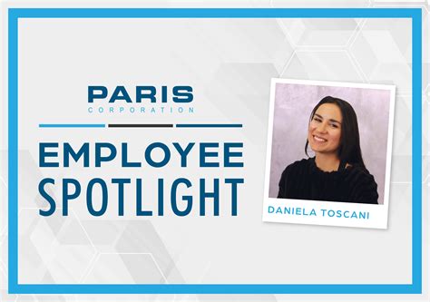 employee spotlight on daniela toscani paris corporation