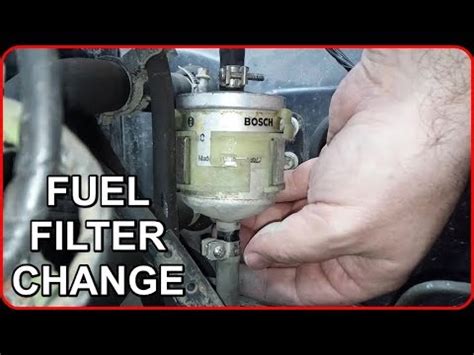 fuel filter change nissan micra youtube