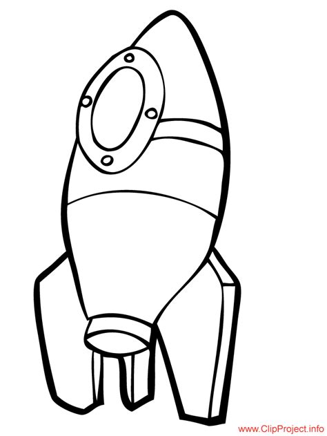 rocket coloring page clipart
