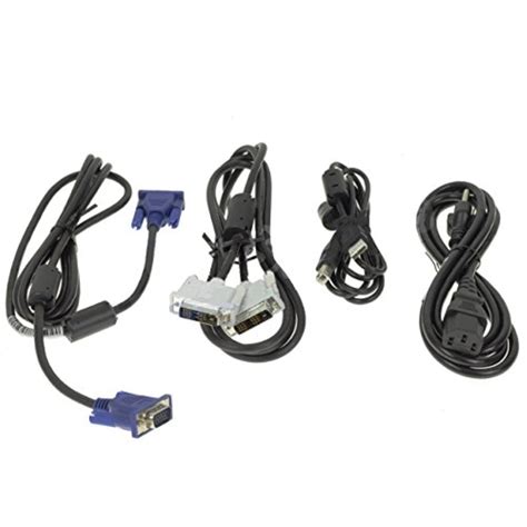 dell desktop monitor cable kit usb dvi vga power cables  walmartcom