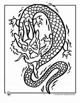 Coloringtop Dragones Chinos Dragons sketch template