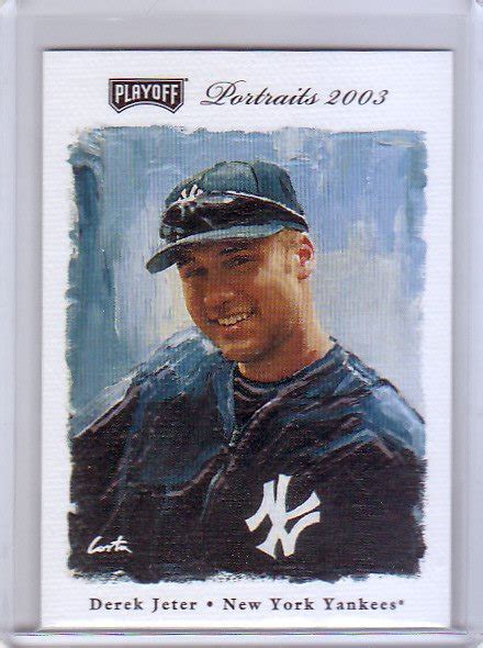 Derek Jeter 2003 Playoff Portraits 5 Yankees