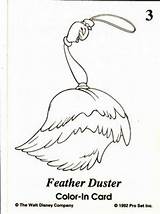 Duster Coloring Feather Pages Template sketch template