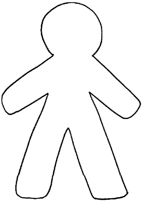 human body outline image clipart