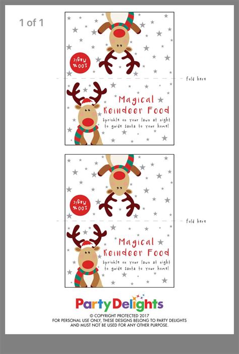 pin  kathryn rees  winter fair ideas reindeer food label
