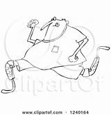Artificial Prosthetic Leg Running Illustration Man Royalty Clipart Djart Vector Regarding Notes sketch template