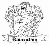 Ravenclaw Coloring Pages Crest Potter Harry House Hufflepuff Hogwarts Gryffindor Printable Print Deviantart Getcolorings Template Color sketch template