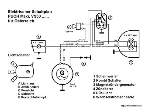 puch maxi wiring diagram electrical moped army