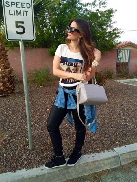 Classy Yet Sassy Girl Today S Look Leather Joggers And High Top Sneakers