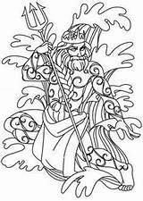 Poseidon Gods Dieux Grecs Desenho Mitologia Mythologie Grega Kleurplaten Grieken Grec Grecque Visiter Hades sketch template