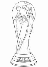 Cup Fifa Coloring Pages Trophy Football Printable Soccer Drawing Print Categories sketch template