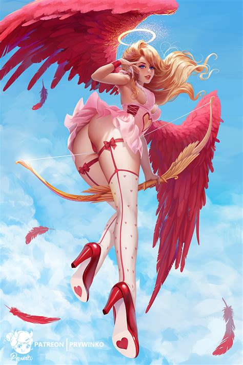 Rule 34 1girls Ass Blonde Hair Blue Eyes Bow Breasts Clothing Cupid
