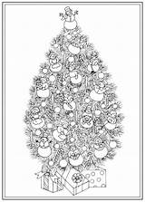 Coloring Pages Christmas Colouring Adult Tree Book Trees Creative Haven Adults Books Mandalas Dover Sheets Publications Målarböcker Noel Målarbilder Choose sketch template