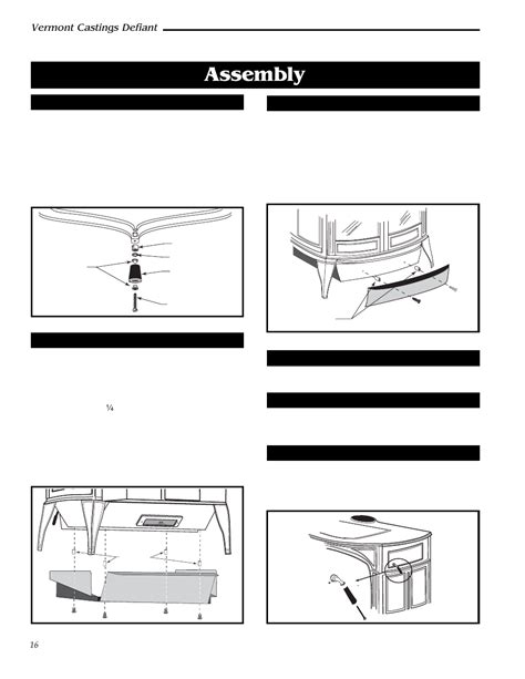 assembly vermont castings defiant vermont casting  user manual page