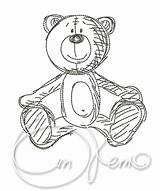 Teddy Bear Embroidery Machine  sketch template