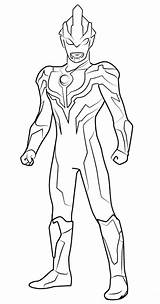 Coloring Ultraman Mewarnai Gambar Ginga Buku sketch template
