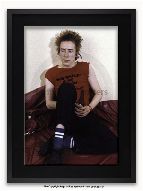 Framed With Black Mount Sex Pistols Johnny Rotten 1977