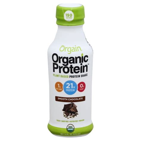 Orgain Organic Protein Plant Based Vegan Rtd Protein Shake 21g Zero