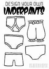 Underpants Activities Zombie Underpant sketch template