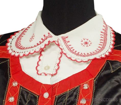 Complete Womans Polish Folk Costume From Kurpie Poland Etsy