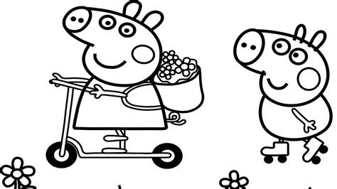 peppa pig coloring pages    clipartmag