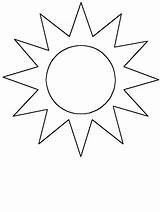 Sun Coloring Pages Kids Popular sketch template