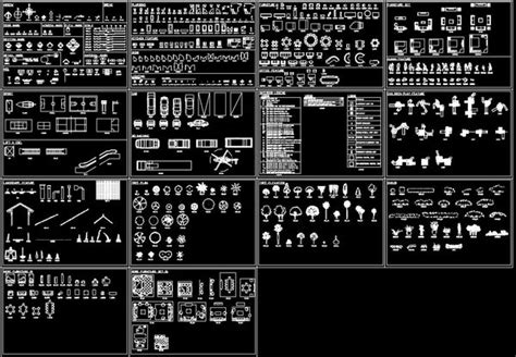 autocad blocks set cad design  cad blocksdrawingsdetails