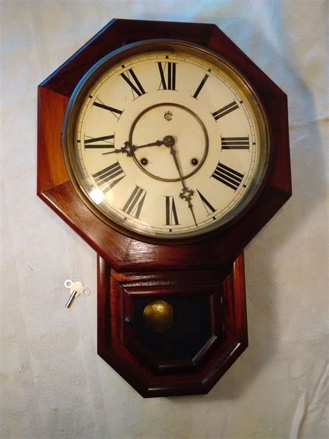 antique waterbury wall clock antique price guide details page