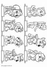 Paw Patrol Coloring Pages Kids Printable Print Sheets Cartoon Characters Look Other sketch template
