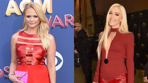 gwen stefani and miranda lambert s look alike outfits — photos