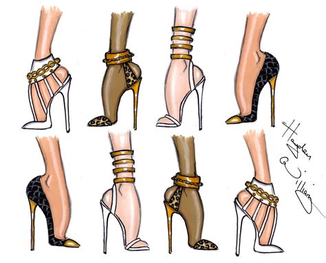 shoes high heeled fashion illustration scarpe tacchi alti