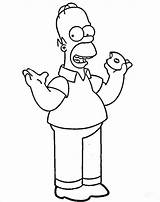 Homer Simpson Coloring Pages Simpsons Kids Colouring Bread Eat Print Coloriage Printable Library Colorier Getdrawings Color Popular Comments sketch template