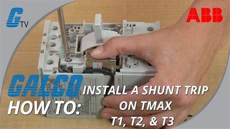 install  shunt trip   abb tmax series    enclosed circuit breaker youtube