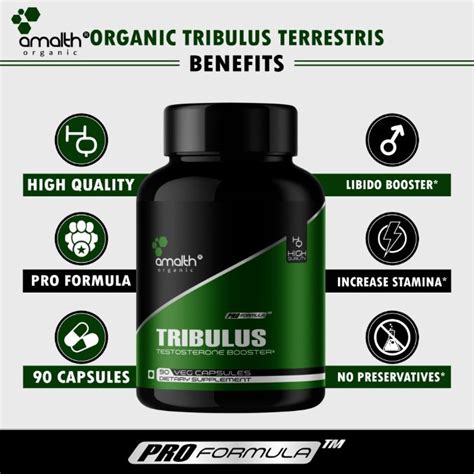 Organic Tribulus Terrestris Testosterone Libido Booster 900 Caps Non