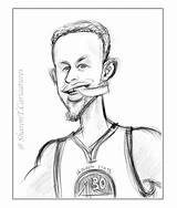 Curry Sketch Steph Coloringhome Paintingvalley sketch template