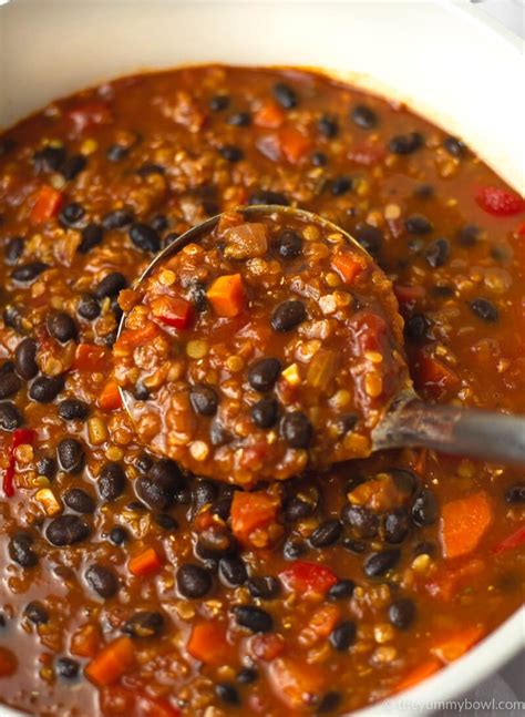 easy vegan chili recipe  yummy bowl