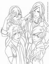 Prince Uta Sama Lineart sketch template