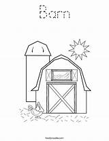 Barn Coloring Farm Pages Red Printable Preschool Animal Hay Twistynoodle Kids Print Noodle Learning Colouring Sheets Template Outline Old Hayday sketch template