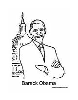 Coloring Obama Barack Politics Pages Political Worksheets Holidays Teaching Fun President Designlooter Presidents Colormegood sketch template
