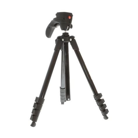 manfrotto compact action aluminum tripod  pistol grip head black  section