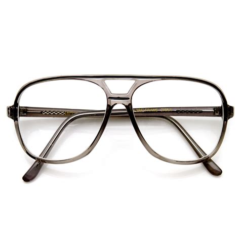 Men S 1980 S Retro Fashion Translucent Square Aviator Glasses 9310