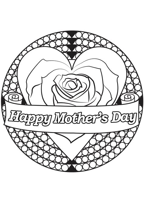 mother  day  mothers day adult coloring pages