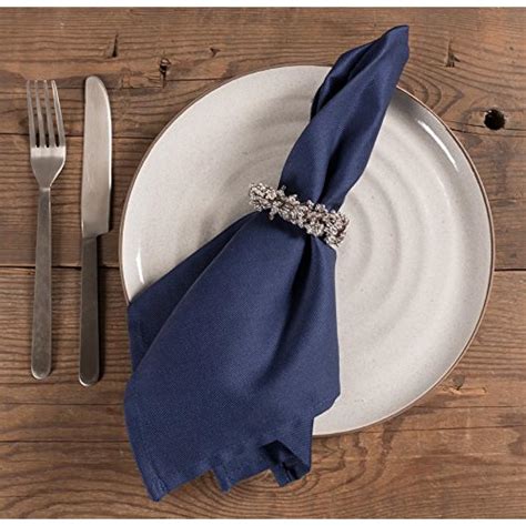 chateau easy care cloth dinner napkins set   oversized   inches