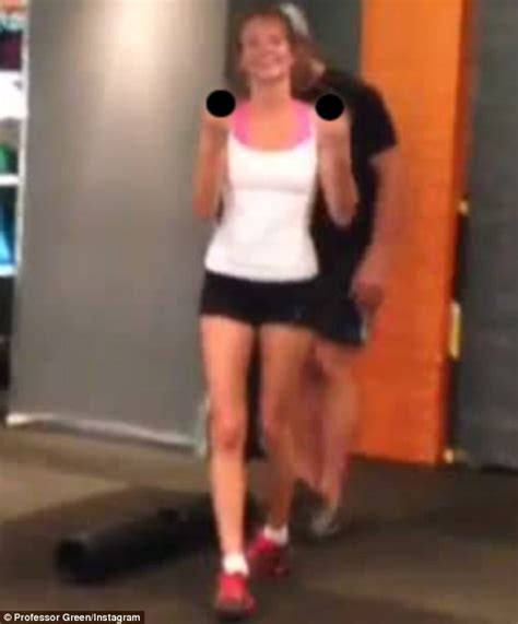 Professor Green Films Millie Mackintosh Working Up A Sweat In The Gym