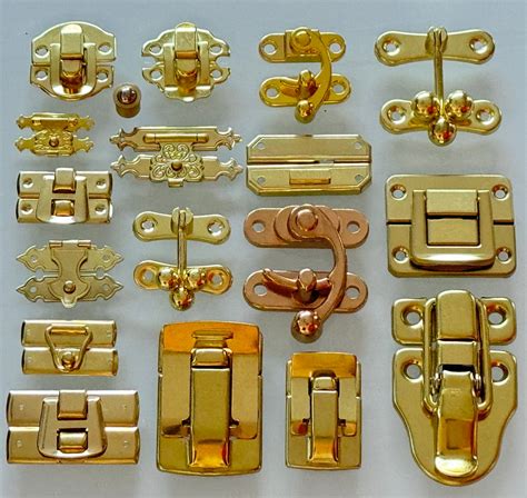 brass latches catches small box hardware