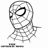 Spiderman Outline Drawing Printable Coloring Cartoon Pages Vector Cool sketch template