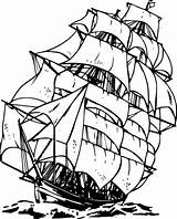 Clip Clipart Ship Clipper Pirate Vector Sailing Brig Disc Caravel Drawing Clippers Jv Silhouette Svg части Clker Getdrawings Boat Clipground sketch template