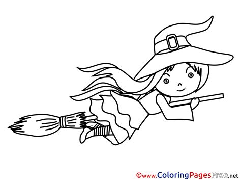 halloween coloring pages witch  broom witch  broom halloween