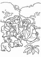 Coloring Tarzan Pages Jane Disney Printable Activities 4kids Kids Drawings sketch template