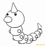 Weedle Pages Pokemon Coloring Online Color Coloringpagesonly sketch template